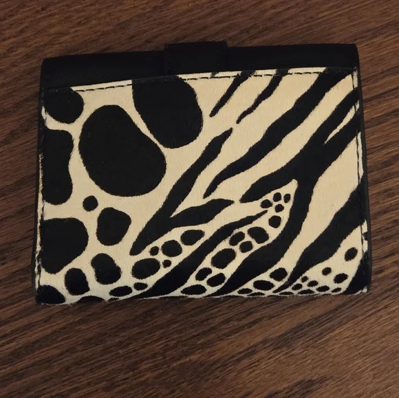 New Michael Kors Carmen black leather & haircalf handbag & wallet set - Picture 4 of 15